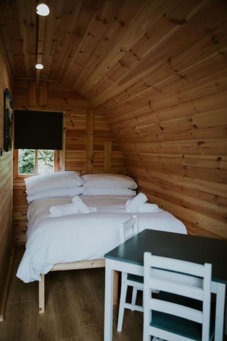 Ferienwohnung Pine Cosy Winter Cabin - Hot Tub & Log Burner Barmouth Exterior foto